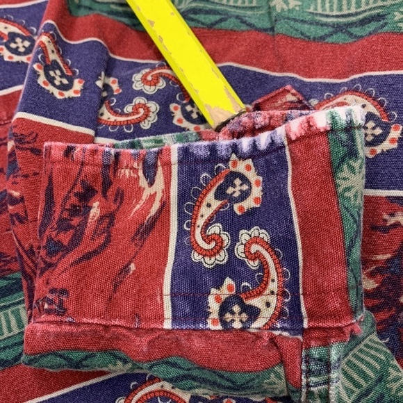 Men’s Pendleton Multicolor Paisley Outdoor Print Button Long Sleeve Shirt Size L - Picture 6 of 15